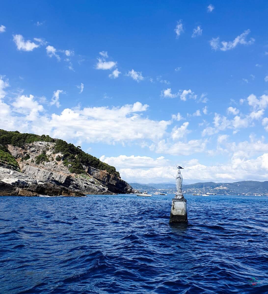 La Madonna di Stella Maris durante il giro delle tre isole di portovenere